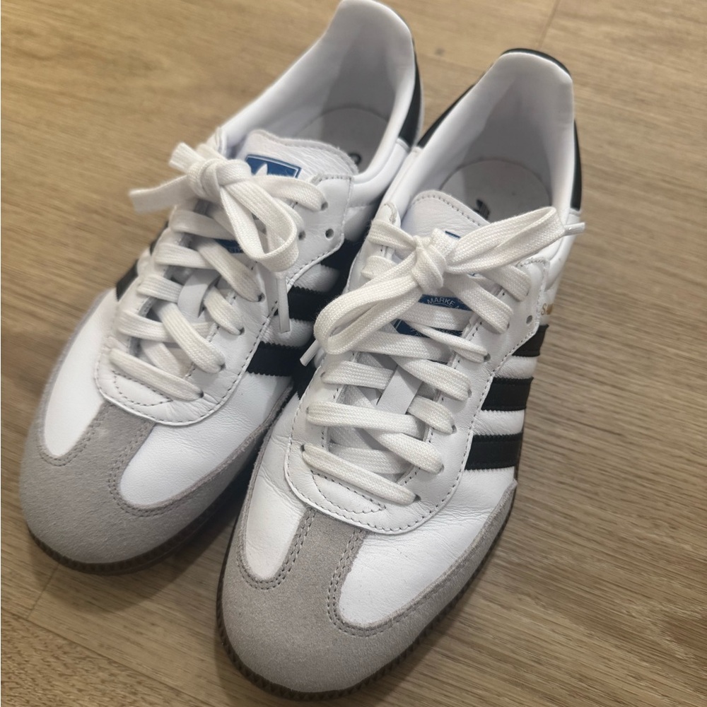 Adidas White and Gray Sneakers with Classic Design